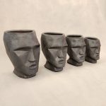 گلدان رخ رومی سفالی