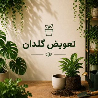 تعویض گلدان